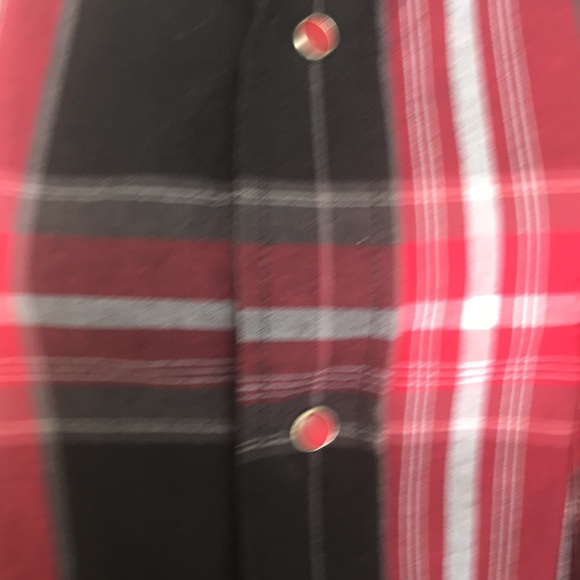Knockout Wear Red Pearl Snap Western Shirt - Picture 5 of 8